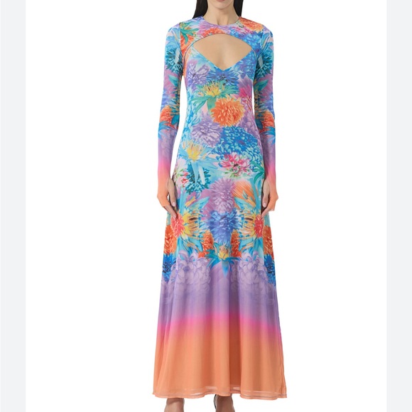 AFRM Multicolor Floral Long Sleeve Dress - Picture 1 of 3